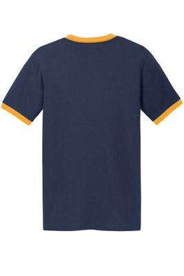 PC54R Port & Company 5.4-ounce 100% Cotton T-Shirt Navy/ Gold