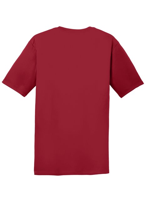 4820 Hanes 4-ounce 100% Polyester T-Shirt Deep Red