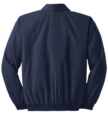 J730 Port Authority Casual Microfiber Jacket Bright Navy/ Pewter