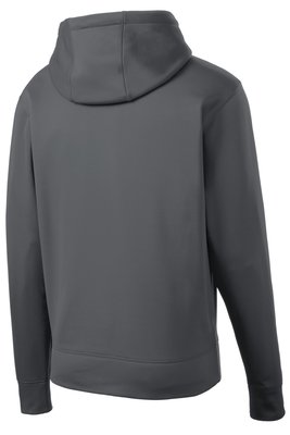 ST238 Sport-Tek Sport-Wick Fleece Full-Zip Hooded Jacket Dark Smoke Grey
