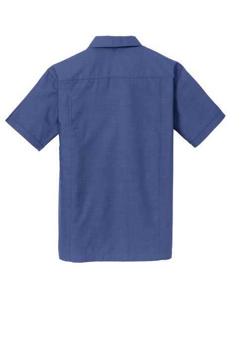 S662 Port Authority Textured Camp Shirt Royal