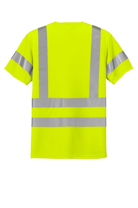 CS408 CornerStone 3.7-ounce 100% Polyester T-Shirt Safety Yellow