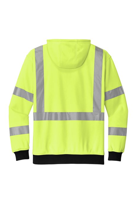 CSF300 CornerStone ANSI 107 Class 3 Heavy-Duty Fleece Full-Zip Hoodie Safety Yellow