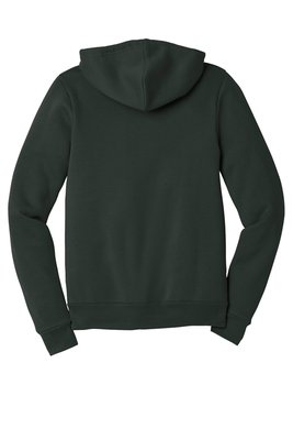 BC3739 BELLA+CANVAS Unisex Sponge Fleece Full-Zip Hoodie Dark Grey