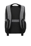 BG218 Port Authority Access Square Backpack Heather Grey/ Black