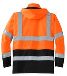 CSJ24 CornerStone - ANSI 107 Class 3 Waterproof Parka Safety Orange/ Black