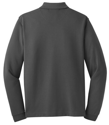 K455LS Port Authority 5.6-ounce Rapid Dry Long Sleeve Polo Charcoal