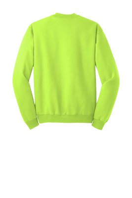 4662M JERZEES SUPER SWEATS NuBlend Crewneck Sweatshirt Safety Green