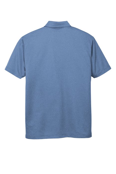 K542 Port Authority 4-ounce Heathered Silk Touch Performance Polo Moonlight Blue Heather