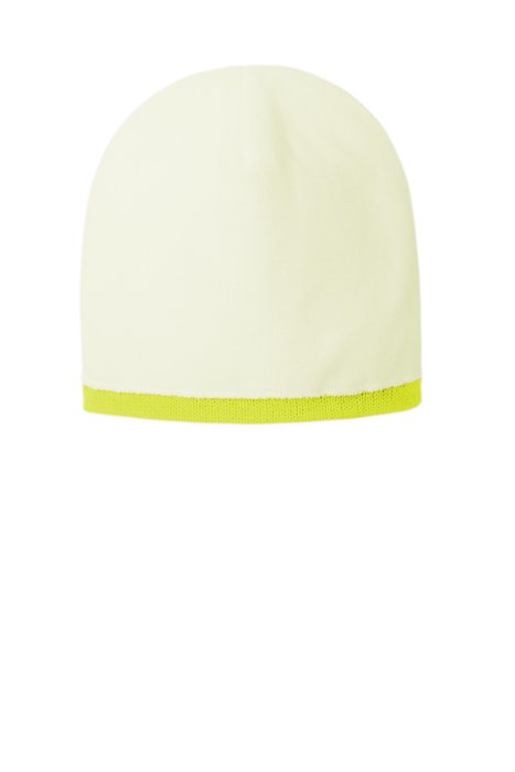 CS804 CornerStone Lined Enhanced Visibility with Reflective Stripes Beanie Safety Yellow/ Reflective
