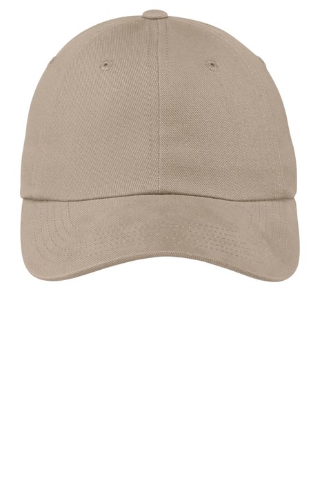 BTU Port Authority Brushed Twill Cap Khaki