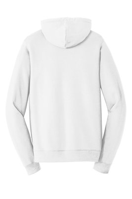 PC850H Port & Company Fan Favorite Fleece Pullover Hooded Sweatshirt White