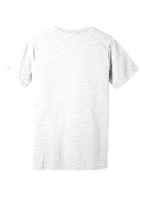 BC3655 Bella + Canvas 4-ounce V-Neck T-Shirt White Slub