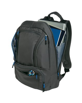 BG200 Port Authority Cyber Backpack Dark Charcoal/ Royal