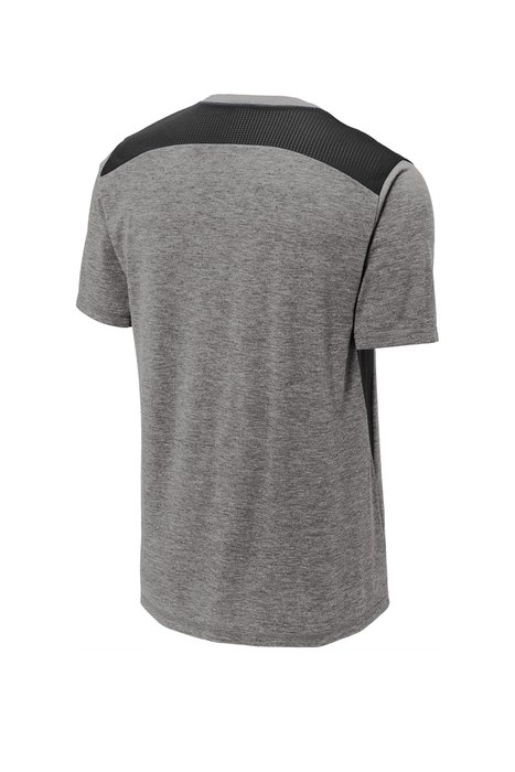 ST410 Sport-Tek 4.4-ounce T-Shirt Black/ Dark Grey Heather