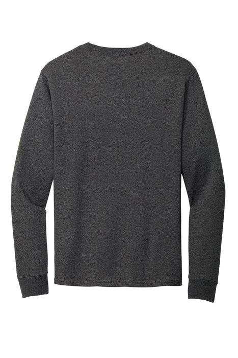 5286 Hanes Essential-T 100% Cotton Long Sleeve T-Shirt Charcoal Heather