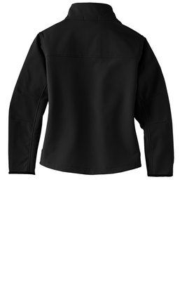 L790 Port Authority Ladies Glacier Soft Shell Jacket Black/ Chrome