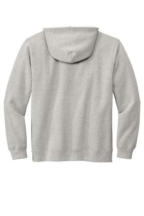 VL130ZH Volunteer Knitwear Chore Fleece Full-Zip Hoodie Heather Grey
