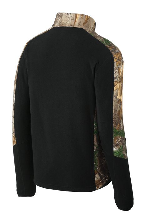 F230C Port Authority Camouflage Microfleece Full-Zip Jacket Black/ Realtree Xtra
