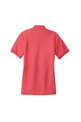 L500 Port Authority 5-ounce Ladies Silk Touch Polo Hibiscus