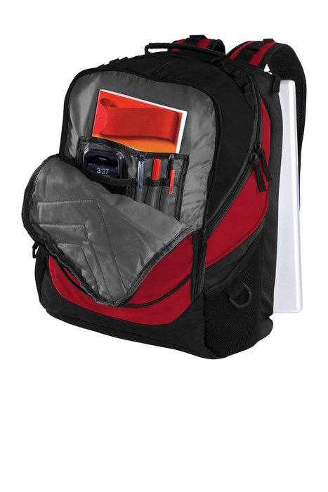 BG100 Port Authority Xcape Computer Backpack Chili Red/ Black