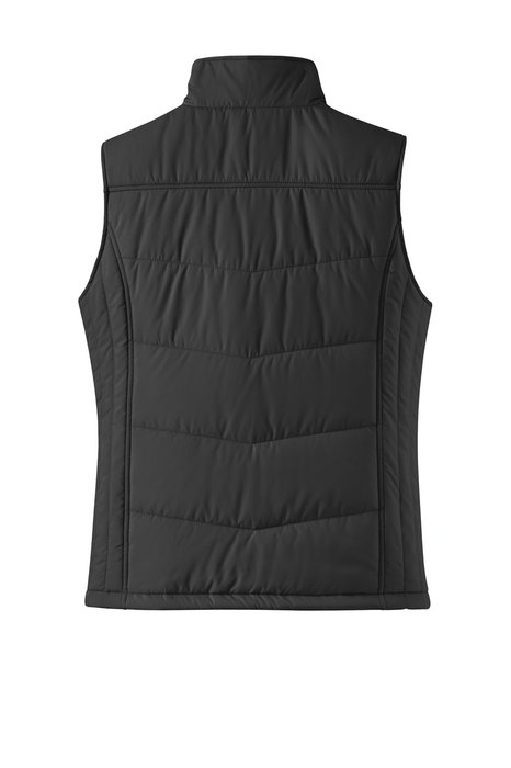 L709 Port Authority Ladies Puffy Vest Black/ Black