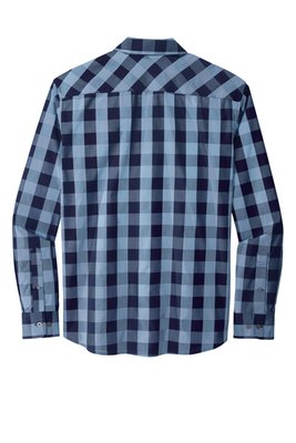 W670 Port Authority Everyday Plaid Shirt True Navy