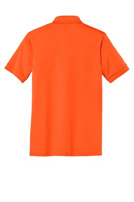 KP55T Port & Company 5.5-ounce Tall Core Blend Jersey Knit Polo Safety Orange
