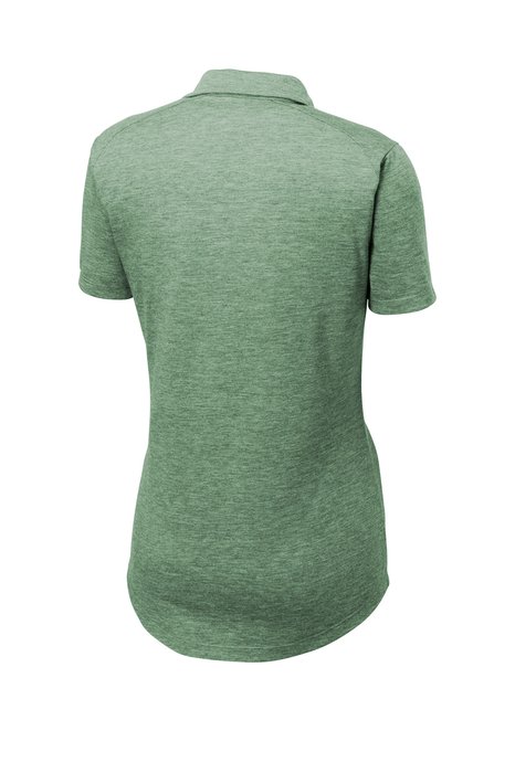 LST405 Sport-Tek Ladies PosiCharge Tri-Blend Wicking Polo Forest Green Heather