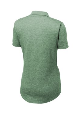 LST405 Sport-Tek Ladies PosiCharge Tri-Blend Wicking Polo Forest Green Heather
