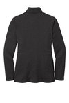L905 Port Authority Ladies Collective Striated Fleece Jacket Deep Black Heather