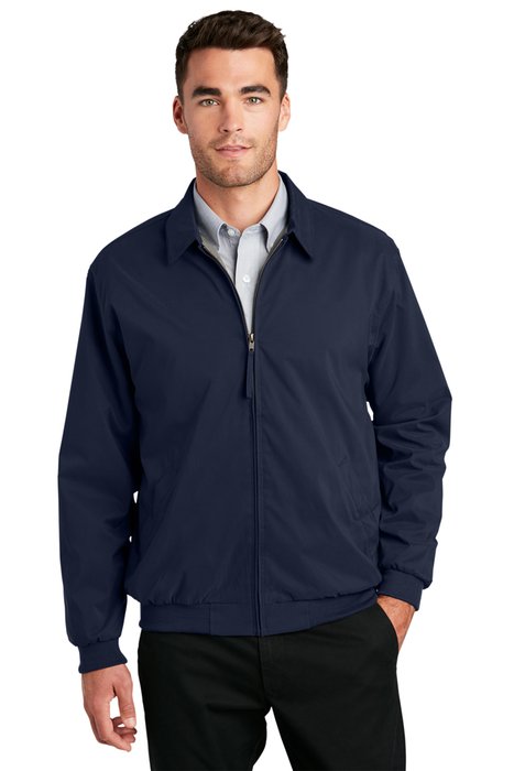 J730 Port Authority Casual Microfiber Jacket Bright Navy/ Pewter