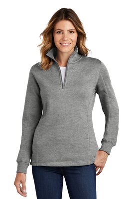LST253 Sport-Tek Ladies 1/4-Zip Sweatshirt Vintage Heather