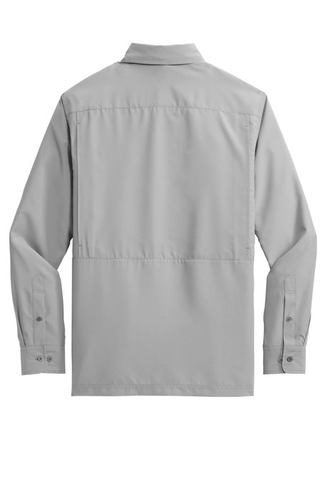 W960 Port Authority Long Sleeve UV Daybreak Shirt Gusty Grey
