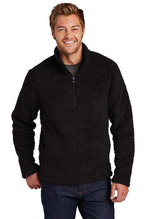 F130 Port Authority Cozy 1/4-Zip Fleece Black