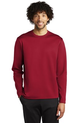 ST248 Sport-Tek Sport-Wick Fleece Pullover Crew Deep Red