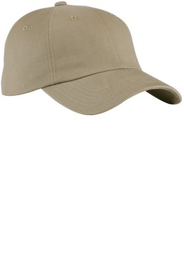 BTU Port Authority Brushed Twill Cap Khaki