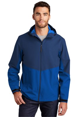 J406 Port Authority Tech Rain Jacket Estate Blue/ Cobalt Blue