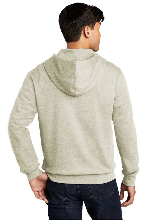 DT6102 District V.I.T Fleece Full-Zip Hoodie Oatmeal Heather