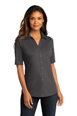 LK682 Port Authority 5.6-ounce Ladies City Stretch Top Graphite