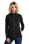DT673 District Women's Featherweight French Terry Full-Zip Hoodie Black