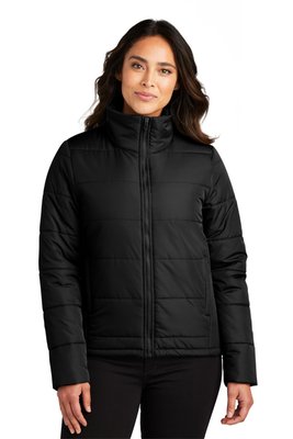 L852 Port Authority Ladies Puffer Jacket Deep Black