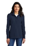 LK829 Port Authority Ladies Fairway Stretch 1/4-Zip River Blue Navy