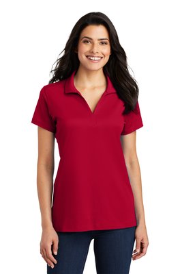 L573 Port Authority 4.7-ounce Ladies Rapid Dry Mesh Polo Engine Red