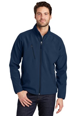 J705 Port Authority Textured Soft Shell Jacket Insignia Blue