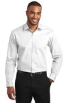 W103 Port Authority Slim Fit Carefree Poplin Shirt White