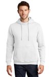 PC850H Port & Company Fan Favorite Fleece Pullover Hooded Sweatshirt White