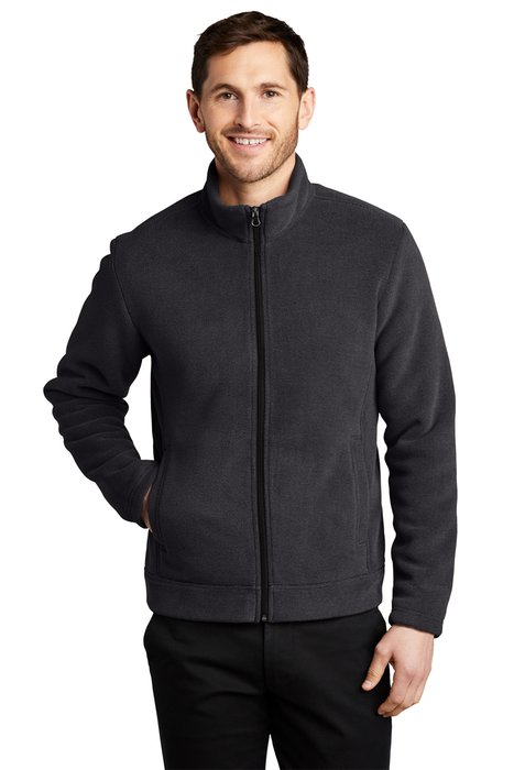 F211 Port Authority Ultra Warm Brushed Fleece Jacket Graphite/ Deep Black