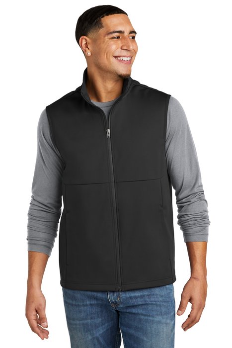 ST981 Sport-Tek Soft Shell Vest Deep Black