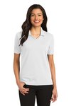 L455 Port Authority 5.6-ounce Ladies Rapid Dry Polo White